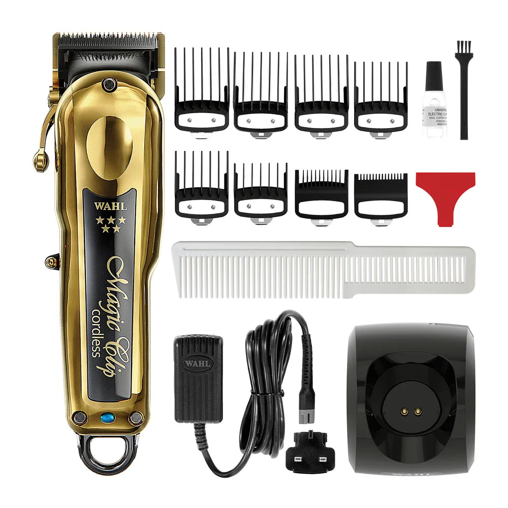 Máquina de Cortar Cabelo Wahl Magic Clip Cordless Gold Bivolt