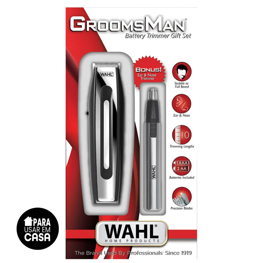 Kit de Aparadores para pelos Groomsman Battery Gift Set Wahl - Kit de Aparadores Groomsman Battery Gift Set